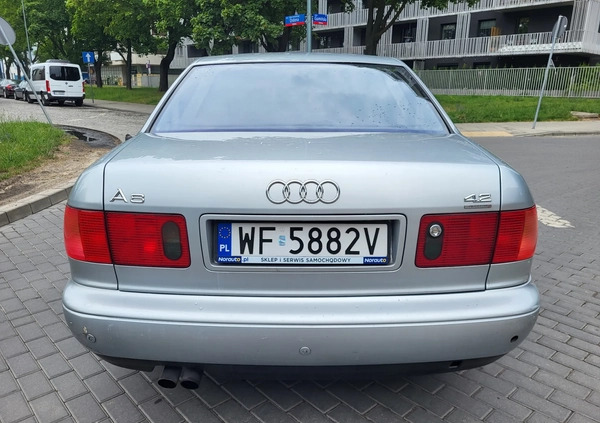 Audi A8 cena 17500 przebieg: 183994, rok produkcji 1995 z Warszawa małe 352